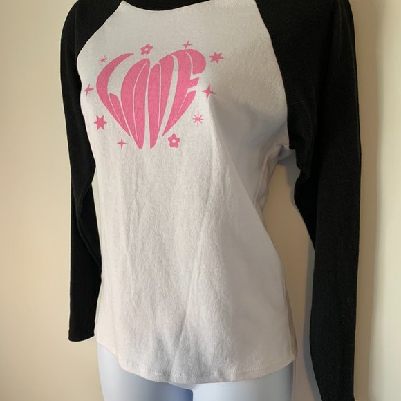 NWT Hi Res Retro Baseball Tee + LOVE Imprint Size L - Picture 2 of 4